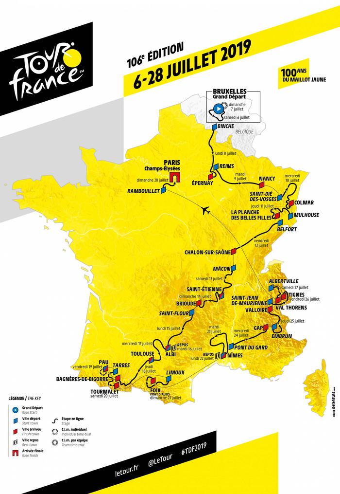 Le Creusot - Carte Tour de France 2019