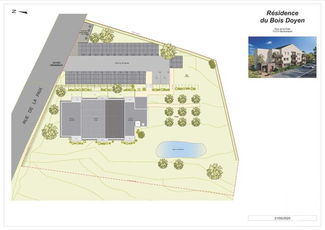 Appartement F3 à vendre - 3 pièces - 56.97 m2 - MONTCHANIN - 71 - BOURGOGNE - Century 21 Agence De La Verrerie