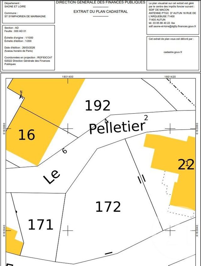 terrain à vendre - 325.0 m2 - 71 - BOURGOGNE - Century 21 Agence De La Verrerie